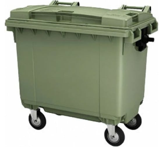 Изображение товара Мусорный контейнер Дигрус 660 л зеленый 25.С19-З/Д