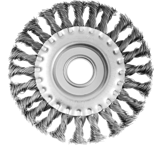 Изображение товара Щетка плоская металлическая (125х22 мм; крученая проволока) для УШМ ТУНДРА 1032370