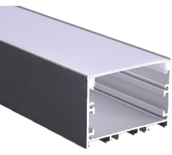 Изображение товара Профиль Jazzway PAL 5035-BLACK черный (комплект) накладной 2м анодированный 5058972