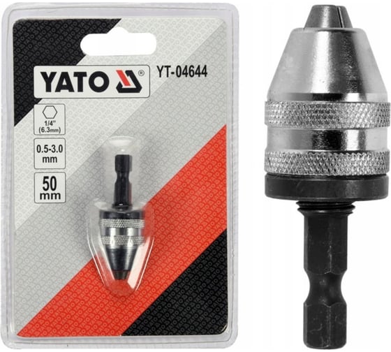 Изображение товара Патрон для шурупповерта и дрели YATO  0,5-3,0 HEX YT-04644 369204644 092 1