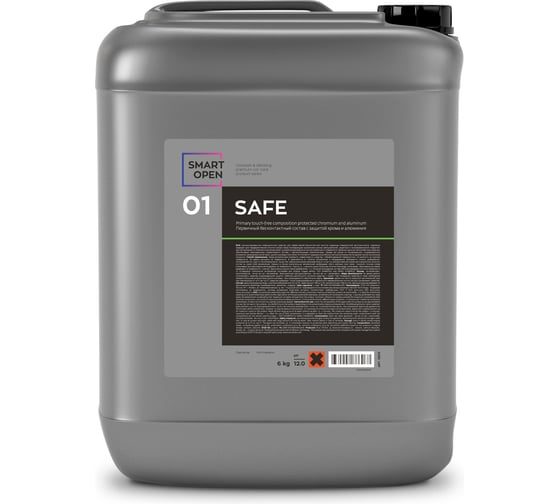 Изображение товара Бесконтактный автошампунь / шампунь для авто для предварительной очистки Smart Open 01 SAFE (Сайф) 5л 15015