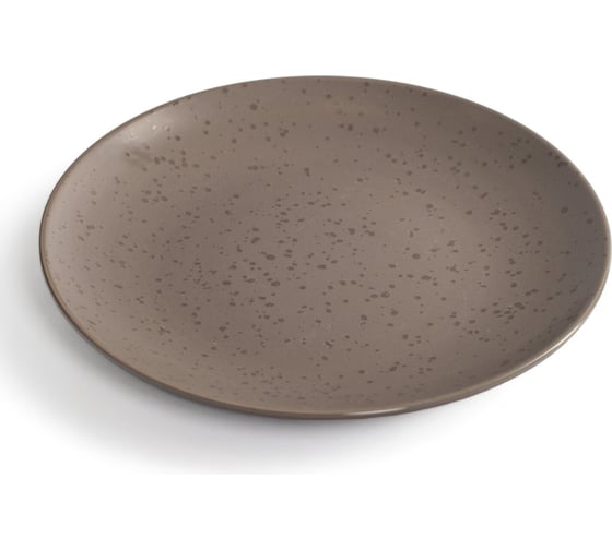 Изображение товара Тарелка обеденная DOMENIK DROPS серо-коричневый, 24.3 см DMD151