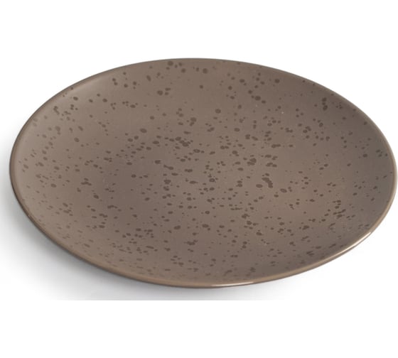 Изображение товара Тарелка десертная DOMENIK DROPS серо-коричневый, 20 см DMD152
