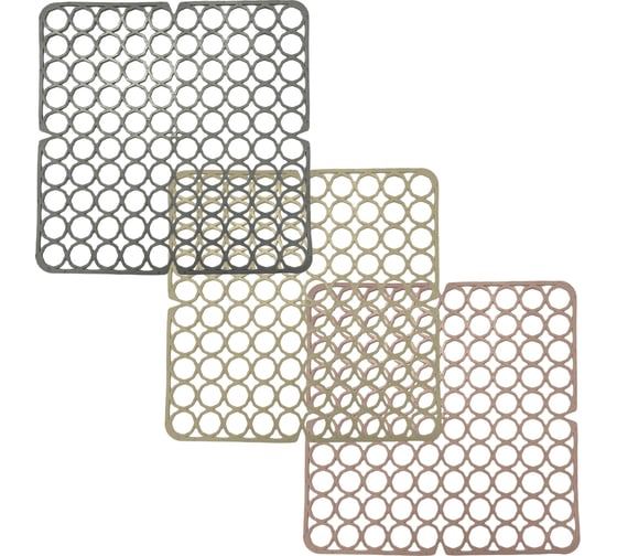 Изображение товара Решетка в раковину Мультипласт Групп квадратная, 27х27 см, (30) микс MPG0279