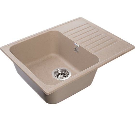 Изображение товара Мойка GRANFEST QUARZ GF-Z 13 чаша с крылом, 620х480 мм, песок 444899