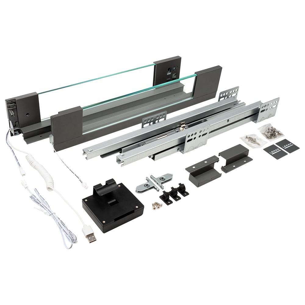 Изображение товара Система Lembox Lemax PROF с LED-подсветкой 450 мм серый