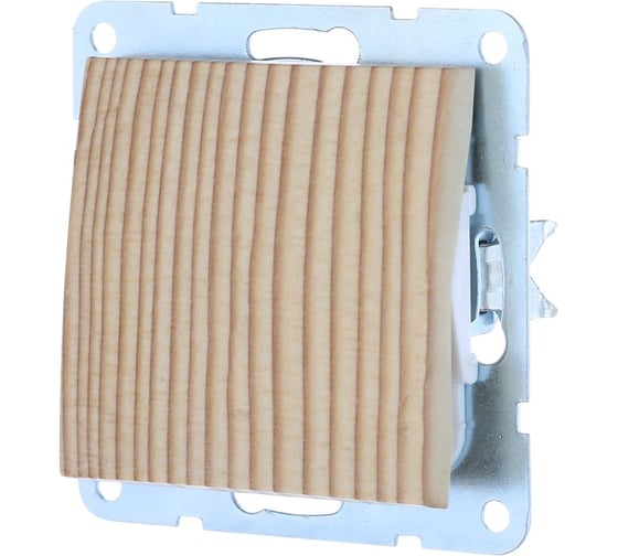 Изображение товара Выключатель 1-клавишный LK Studio (схема 1) 16 A, 250 B (сосна) LK60 860125-1