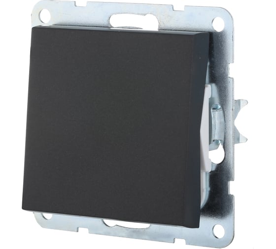 Изображение товара Переключатель 1-клавишный, на 2 направления LK Studio (схема 6) 16 A, 250 B (черный бархат) LK80 840308-1