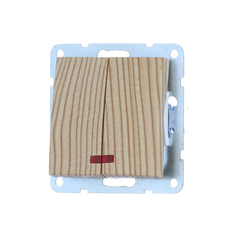 Изображение товара Выключатель 2-клавишный LK Studio 16A IP20 сосна схема 5L