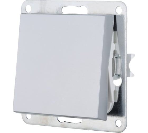 Изображение товара Переключатель 1-клавишный, перекрестный LK Studio (схема 7) 16 A, 250 B (серебристый металлик) LK80 840603-1