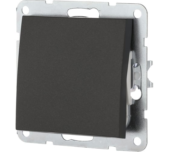 Изображение товара Переключатель 1-клавишный, перекрестный LK Studio (схема 7) 16 A, 250 B (черный бархат) LK60 860608-1