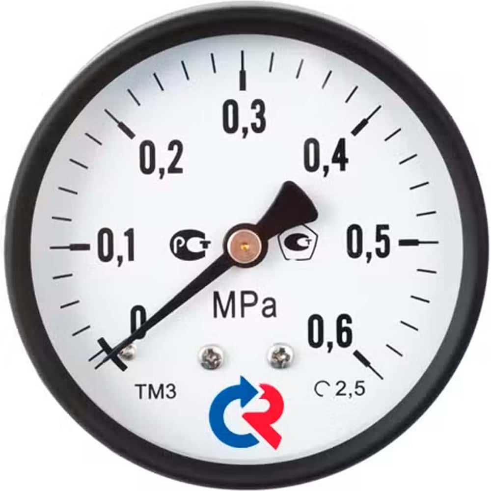 Изображение товара Общетехнический вакуумметр РОСМА ТВ-310Т.00 (-0.1-0МПа) G1/4 класс точности 2.5