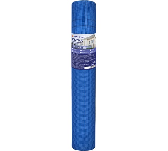 Изображение товара Сетка стеклотканевая фасадная Polinet 5х5мм 1х40м 160 гр/м2 270017