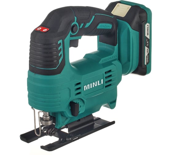 Изображение товара Аккумуляторный бесщеточная лобзиковая пила MINLI 65mm Li-ion 18Vx2 DC303-2.0A