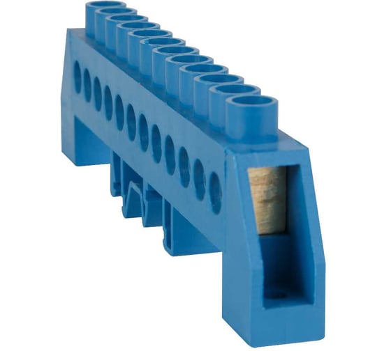 Изображение товара Шина нулевая в комбинированной изоляции КЭАЗ OptiKit BB-F-N-DIN-10-8х12-синий 277963