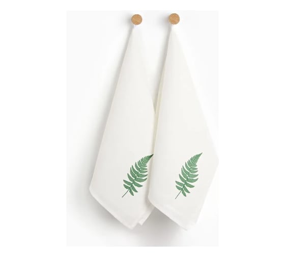 Изображение товара Набор полотенец Этель Рlant 40х70 см - 2 шт, 100% лен 10532436