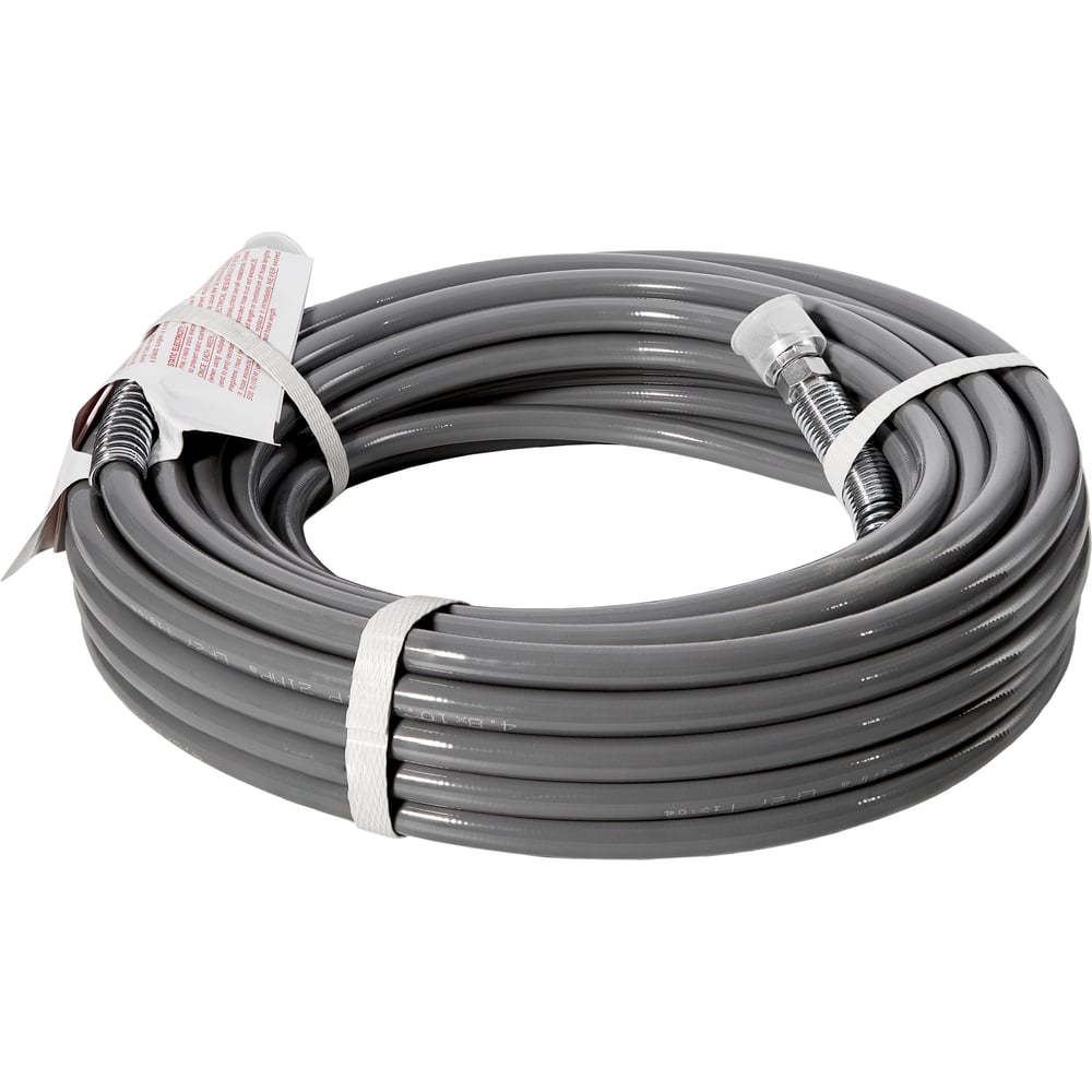 Изображение товара Гибкий шланг ВД серый 1/4 15 м TECMASTER 261415