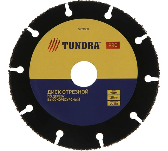 Изображение товара Диск пильный универсальный PRO (125х22 мм, высокоресурсный, карбид вольфрама) ТУНДРА 5109858