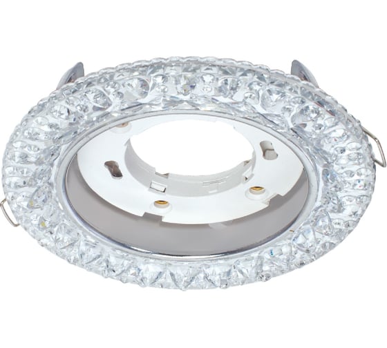 Изображение товара Светильник встраиваемый IN HOME GX53R-crystal R32L-CC с подсветкой 4К под GX53 Прозрачный/Хром 4690612044309