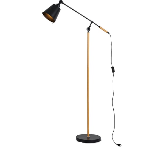 Изображение товара Светильник напольный IN HOME под лампу ТНО 01К-Е27Ч 230В черный плафон, черный корпус 4690612056159