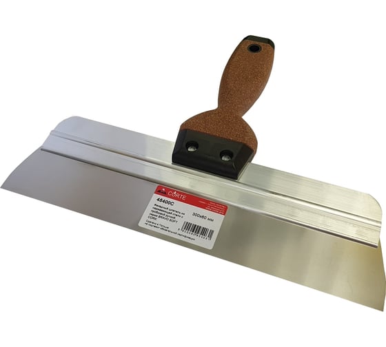 Изображение товара Фасадный шпатель из нержавеющей стали с пробковой ручкой CORTE BRAVO SOFT CORK 300x70 45400C