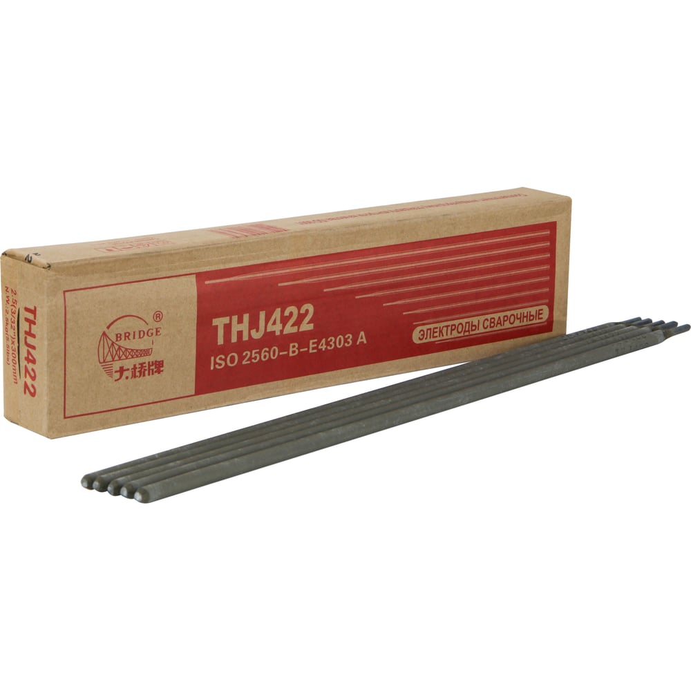 Изображение товара Электрод THJ422 2.5х300 мм, 2.5 кг Bridge А01209
