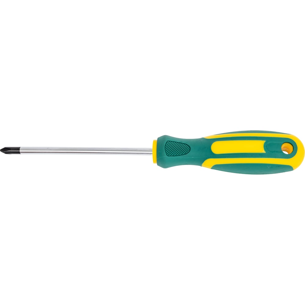 Изображение товара Отвертка FIT Контур CrV сталь, прорезиненная ручка, 5x100 мм РН1 55192