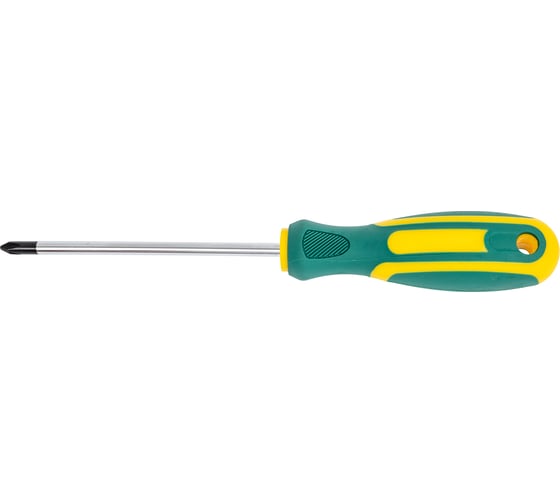 Изображение товара Отвертка FIT Контур CrV сталь, прорезиненная ручка, 5x100 мм РН1 55192