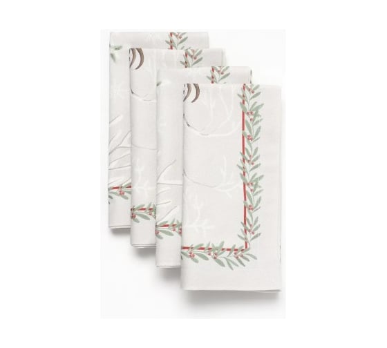 Изображение товара Набор салфеток Этель Новогоднее чудо 40х40 см, 4 шт 100% хлопок, саржа 190 г/кв.м 10554201