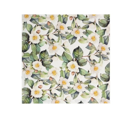 Изображение товара Набор салфеток Этель с декоративными кольцами Camellia 40х40 см - 2 шт, 100% хлопок, саржа 9361844