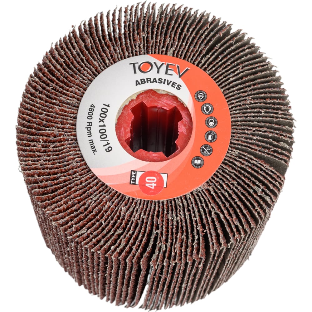 Изображение товара Валик шлифовальный AMZ P40 100x100x19 мм для шлифовальных машин