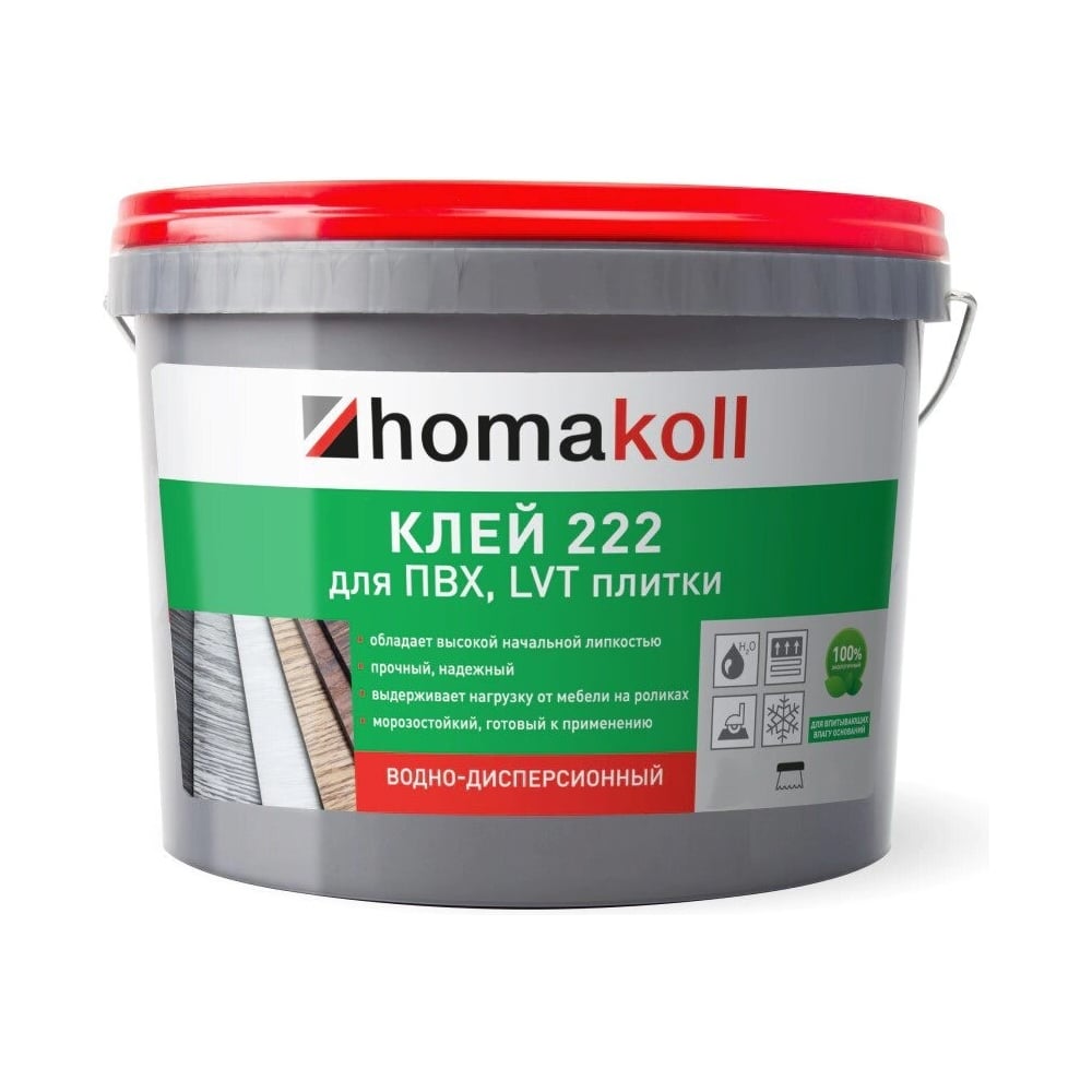 Изображение товара Клей Homakoll 222 для ПВХ и LVT плитки 3.5 кг морозостойкий