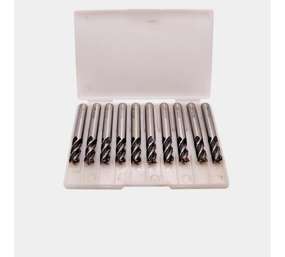 Изображение товара Фреза концевая цилиндрический хвостовик 10 мм, Z4, 10 шт РОСИНСТРУМЕНТ 474104UP