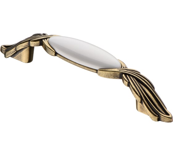 Изображение товара Ручка-скоба KERRON с фарфором, 96 мм, оксидированная бронза SF17-11-96 OAB