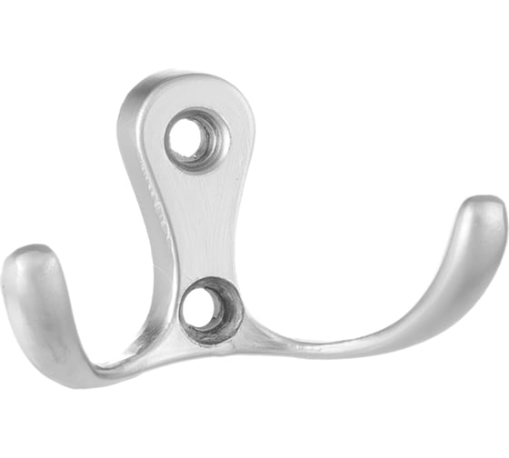 Изображение товара Мебельный крючок KERRON двухрожковый, матовый хром LT 0010 SC