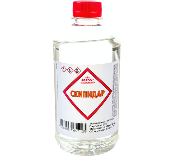 Изображение товара Скипидар RPG ПЭТ 0,5 л. 4650098651125
