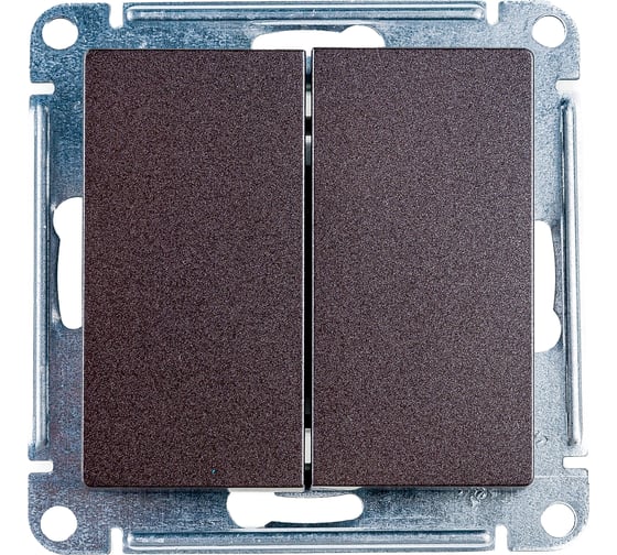 Изображение товара 2-клавишный переключатель Systeme Electric AtlasDesign Мокко сх.6, 10АХ ATN000665