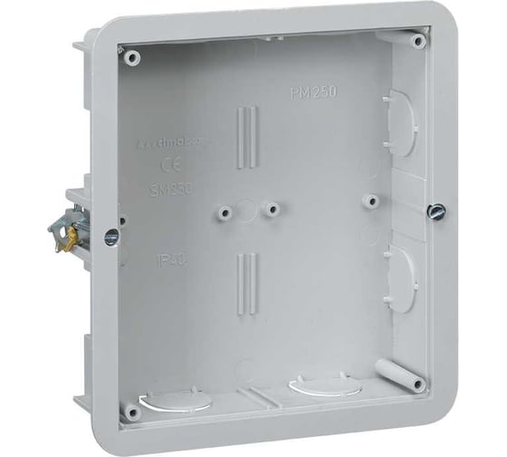 Изображение товара Монтажная коробка Simon, на 2 S-модуля Сима Классик, скрытый монтаж, глубина 33мм SM250