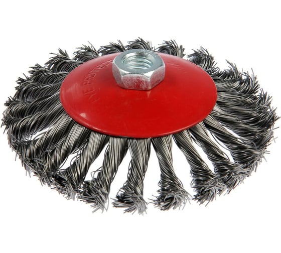 Изображение товара Щетка металлическая для УШМ "тарелка" (М14; 125 мм; крученая проволока) LOM 2768016