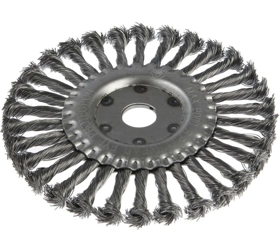 Изображение товара Щетка металлическая для УШМ плоская (175 мм; 22 мм; крученая проволока) LOM 2767948