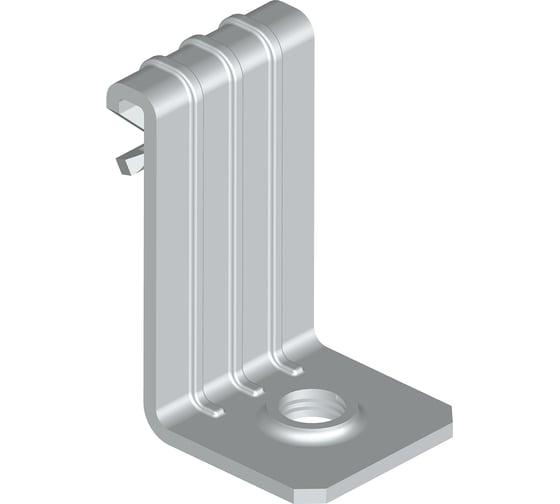 Изображение товара Вертикальный балочный зажим УМС 1-5 мм с отгибом и резьбой М8 30 шт. VBZ-1-5-M8-G