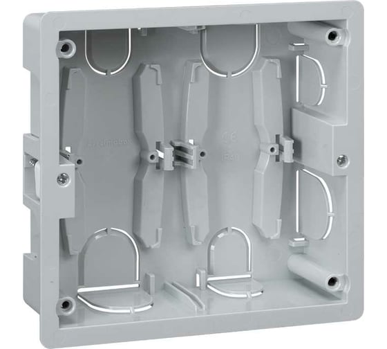 Изображение товара Монтажная коробка Simon, на 2 S-модуля Сима Про, скрытый монтаж SBM250