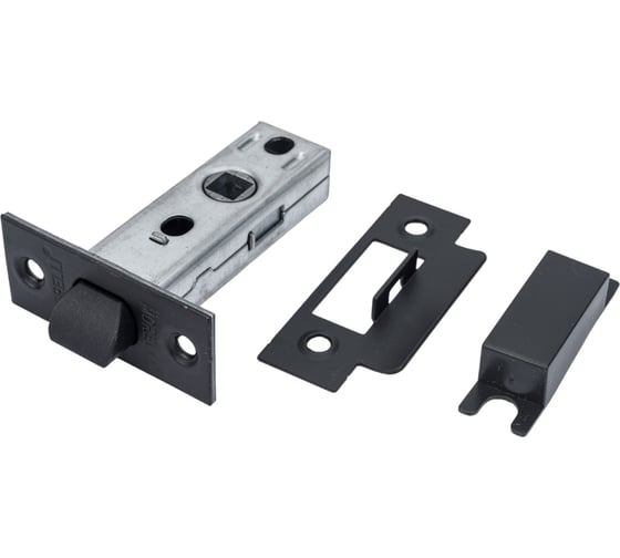 Изображение товара Межкомнатная защелка с пластиковым язычком MORELLI LP6-45 BL, цвет - черный 9012829