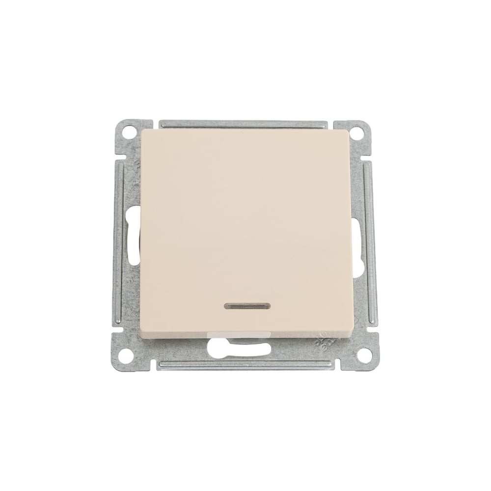 1-клавишный переключатель Systeme Electric AtlasDesign Бежевый с подсветкой, сх.6а, 10АХ ATN000263