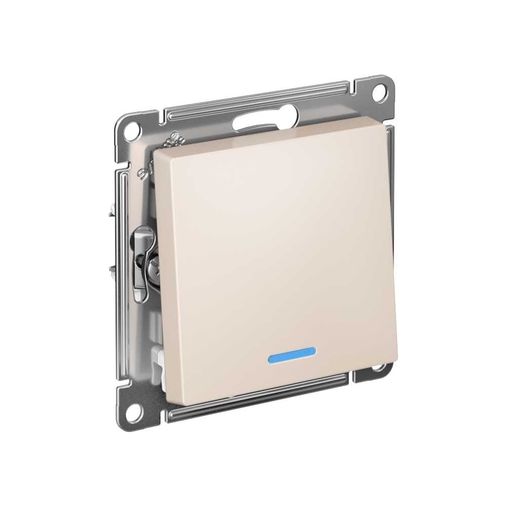 Изображение товара 1-клавишный переключатель Systeme Electric AtlasDesign с подсветкой и IP20