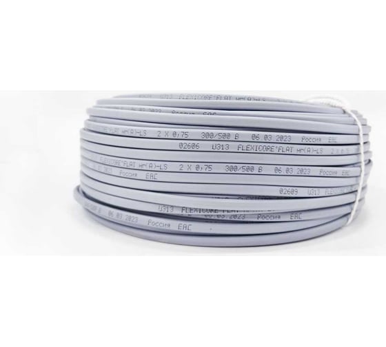 Изображение товара Кабель FLEXICORE FLAT RU LAPP нг(А)-LS 2x0,75 50м 3120000160