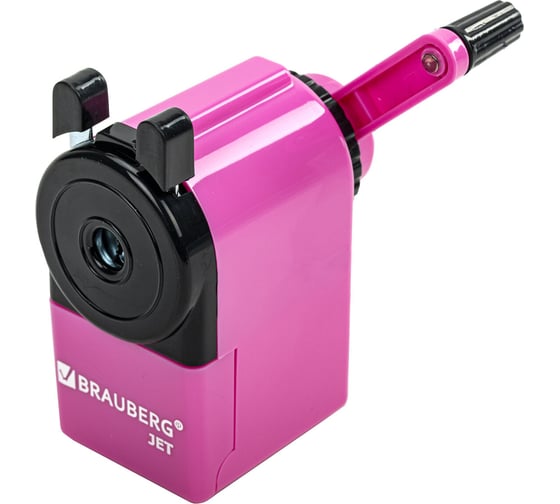 Изображение товара Механическая точилка BRAUBERG JET металлический механизм, розовый корпус 229568