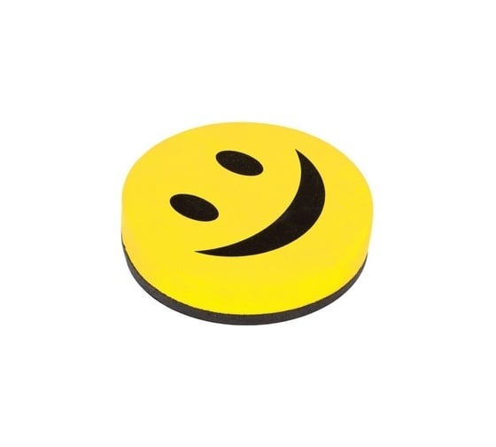 Изображение товара Магнитные стиратели для магнитно-маркерной доски Staff диаметр 90 мм, Смайлик, 3 шт 237502