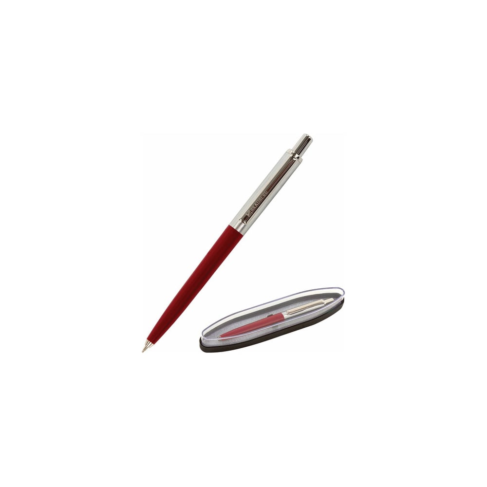 Подарочная шариковая ручка BRAUBERG футляр бархатный под серьги кулон традиции 5 4 5 2 3см бордовый
