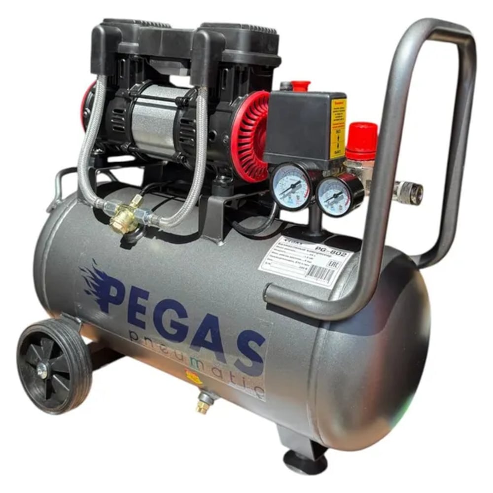 Изображение товара Малошумный компрессор Pegas pneumatic PG-802 проф 6620